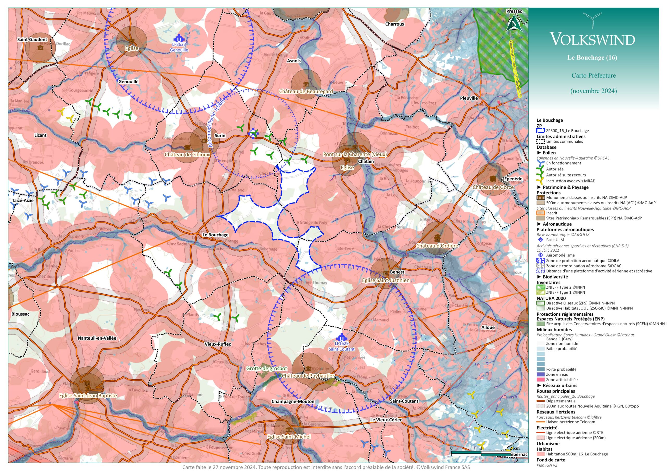 carte des contraintes